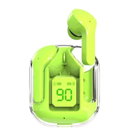 Deryaft®️Air 31 TWS Transparent Earbuds | White, Black, Green, pink