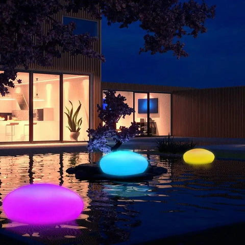 Deryaft®️ Glow Stone Garden Lamps